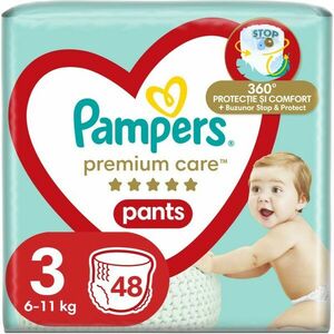 Pampers Premium Care Pants Midi Size 3 plenkové kalhotky 6-11kg 48 ks obraz