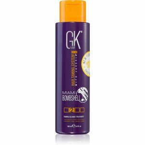 GK Hair Miami Bombshell Taming Blonde Treatment keratinová maska pro blond a melírované vlasy 100 ml obraz