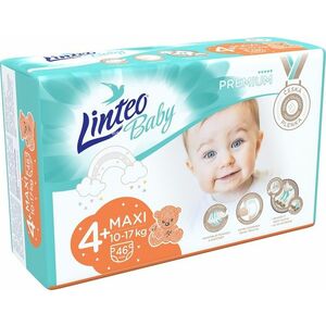 LINTEO Baby Plenky Prémium Maxi+ (10-17 kg) 46 ks obraz