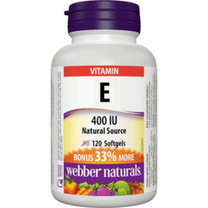 WEBBER NATURALS Vitamín E 400IU 120 tobolek obraz