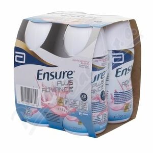 ENSURE PLUS Advance jahodová příchuť 4 x 220 ml obraz