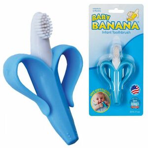 BABY BANANA První kartáček - Banán - modrý obraz