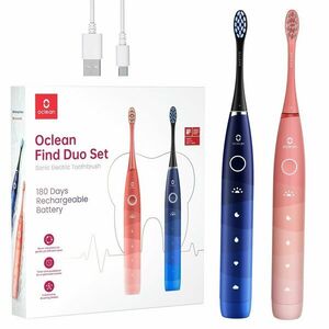 OCLEAN Flow Find Duo Set Red&Blue sonické kartáčky 2 ks obraz