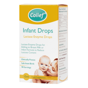 COLIEF Infant Drops Lactase Enzyme kapky do mléka proti kolice 15 ml obraz