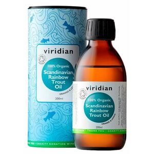 VIRIDIAN Scandinavian Rainbow Trout Oil Organic 200 ml obraz