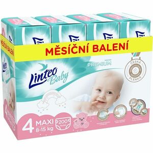 LINTEO Baby Plenky Prémium Maxi (8-15 kg) 200 ks obraz