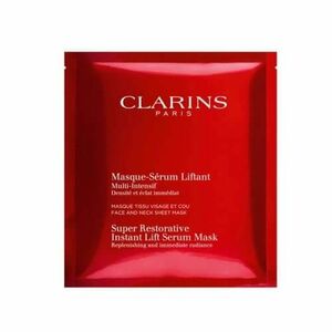 Clarins Rozjasňující omlazující pleťová maska Super Restorative (Instant Lift Serum Mask) 5 ks obraz