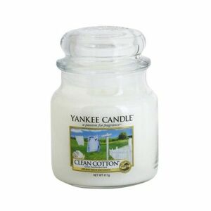 Yankee Candle Vonná svíčka Classic střední Clean Cotton 411 g obraz