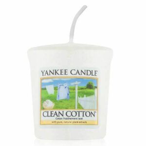 Yankee Candle Aromatická votivní svíčka Clean Cotton® 49 g obraz