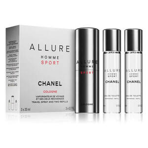 Chanel Allure Homme Sport Cologne - EDC 20 ml (plnitelný flakon) + náplň 2 x 20 ml obraz