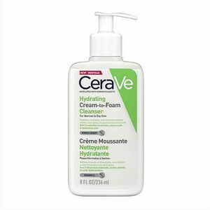 CeraVe Čisticí pěnicí krém (Hydrating Cream-to-Foam Cleanser) 236 ml obraz