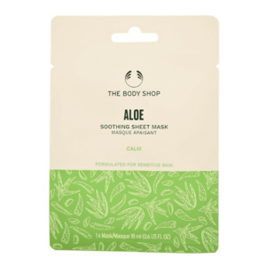 The Body Shop Zklidňující slupovací pleťová maska Aloe (Soothing Sheet Mask) 18 ml obraz