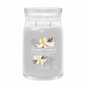 Yankee Candle Aromatická svíčka Signature sklo velké Smoked Vanilla & Cashmere 567 g obraz