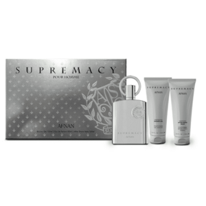 Afnan Supremacy Silver - EDP 100 ml + sprchový gel 100 ml + balzám po holení 100 ml obraz