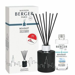 Maison Berger Paris Dárková sada difuzér pro podporu Lékařů bez hranic černý + náplň Vůně oceánu 100 ml obraz