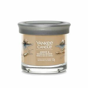 Yankee Candle Aromatická svíčka Signature tumbler malý Amber & Sandalwood 122 g obraz