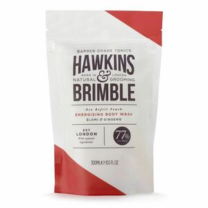 Hawkins & Brimble Osvěžující sprchový gel - náhradní náplň (Body Wash Pouch) 300 ml obraz