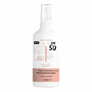 NAÏF Ochranný sprej na opalování pro děti a miminka SPF 50 Baby & Kids (Mineral Sunscreen) 100 ml obraz