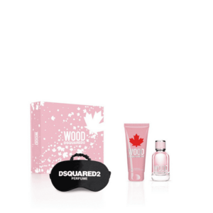 Dsquared² Wood For Her - EDT 50 ml + sprchový gel 100 ml + maska na spaní obraz