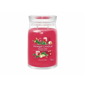 Yankee Candle Aromatická svíčka Signature sklo velké Holiday Cheer 567 g obraz