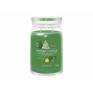 Yankee Candle Aromatická svíčka Signature sklo velké Shimmering Christmas Tree 567 g obraz