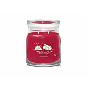 Yankee Candle Aromatická svíčka Signature sklo střední Letters to Santa 368 g obraz