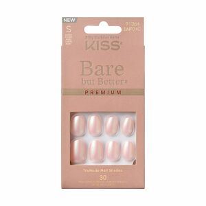 KISS Nalepovací nehty Bare-But-Better Premium Nails - Mocha 30 ks obraz