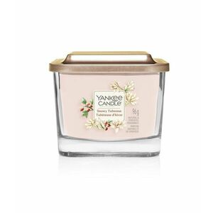 Yankee Candle Aromatická svíčka malá hranatá Snowy Tuberose 96 g obraz