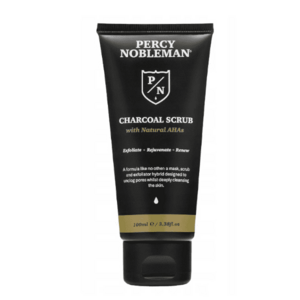 Percy Nobleman Pánský pleťový peeling 3v1 s černým uhlím (Charcoal Scrub) 100 ml obraz