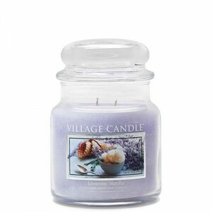 Village Candle Vonná svíčka ve skle Levandule & Vanilka (Lavender Vanilla) 396 g obraz