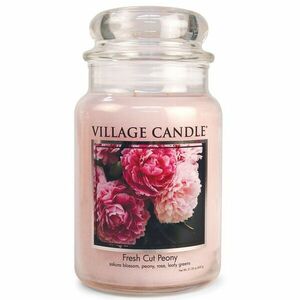 Village Candle Vonná svíčka ve skle Čerstvě řezané pivoňky (Fresh Cut Peony) 602 g obraz