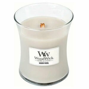 WoodWick Vonná svíčka váza Warm Wool 275 g obraz