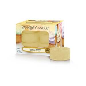 Yankee Candle Aromatické čajové svíčky Vanilla Cupcake 12 x 9, 8 g obraz