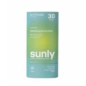 Attitude Minerální ochranná tyčinka na tělo bez parfemace SPF 30 Sunly (Mineral Sunscreen Stick) 60 g obraz