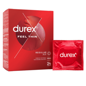 Durex Kondomy Feel Thin Regular Fit 24 ks obraz