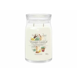 Yankee Candle Aromatická svíčka Signature sklo velké Sweet Vanilla Horchata 567 g obraz