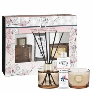 Maison Berger Paris Dárková sada aroma difuzér Bolero Magnólie Liliflora 80 ml + svíčka 80 g obraz