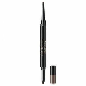 Artdeco Duo tužka na obočí s pěnovým aplikátorem Brow Duo (Powder & Liner) 12 Ebony obraz