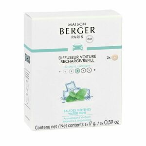 Maison Berger Paris Náhradní náplň do difuzéru do auta Mátová voda Water Mint (Car Diffuser Recharge/Refill) 2 ks obraz