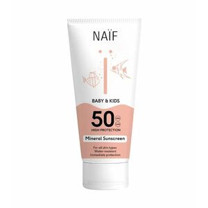 NAÏF Ochranný krém na opalování pro děti a miminka SPF 50 Baby & Kids (Mineral Sunscreen) 100 ml obraz