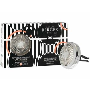 Maison Berger Paris Difuzér do auta Černá Angelika stříbrný (Car Diffuser) obraz