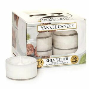 Yankee Candle Aromatické čajové svíčky Shea Butter 12 x 9, 8 g obraz