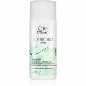 Wella Professionals Hydratační šampon pro vlnité a kudrnaté vlasy Nutricurls (Shampoo for Waves) 50 ml obraz