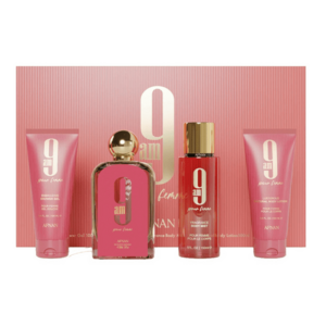 Afnan 9AM Pour Femme - EDP 100 ml + sprchový gel 100 ml + tělový závoj 150 ml + tělové mléko 100 ml obraz