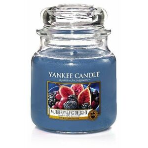 Yankee Candle Vonná svíčka Classic střední Mulberry & Fig Delight 411 g obraz