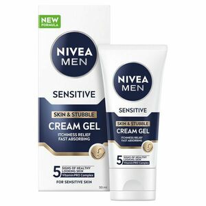 Nivea Krémový gel na citlivou pleť a strniště Sensitive (Skin & Stubble Cream Gel) 50 ml obraz