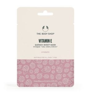 The Body Shop Hydratační slupovací pleťová maska pro všechny typy pleti Vitamin E (Quench Sheet Mask) 18 ml obraz