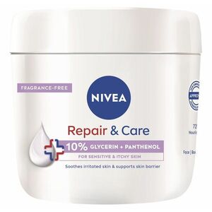 Nivea Hydratační tělový krém pro citlivou pokožku Repair & Care 400 ml obraz