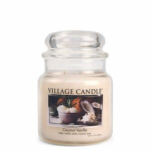 Village Candle Vonná svíčka ve skle Coconut Vanilla 389 g obraz