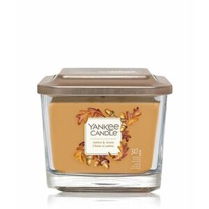 Yankee Candle Aromatická svíčka malá hranatá Elevation Amber & Acorn 96 g obraz